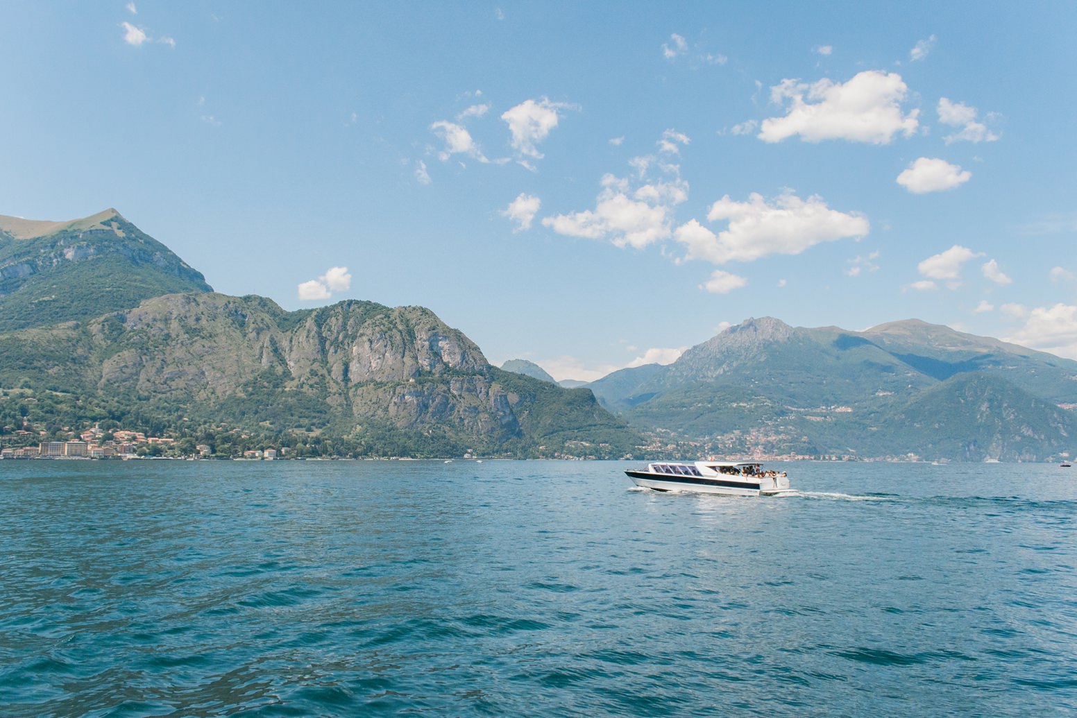 Lake Como private boat wedding