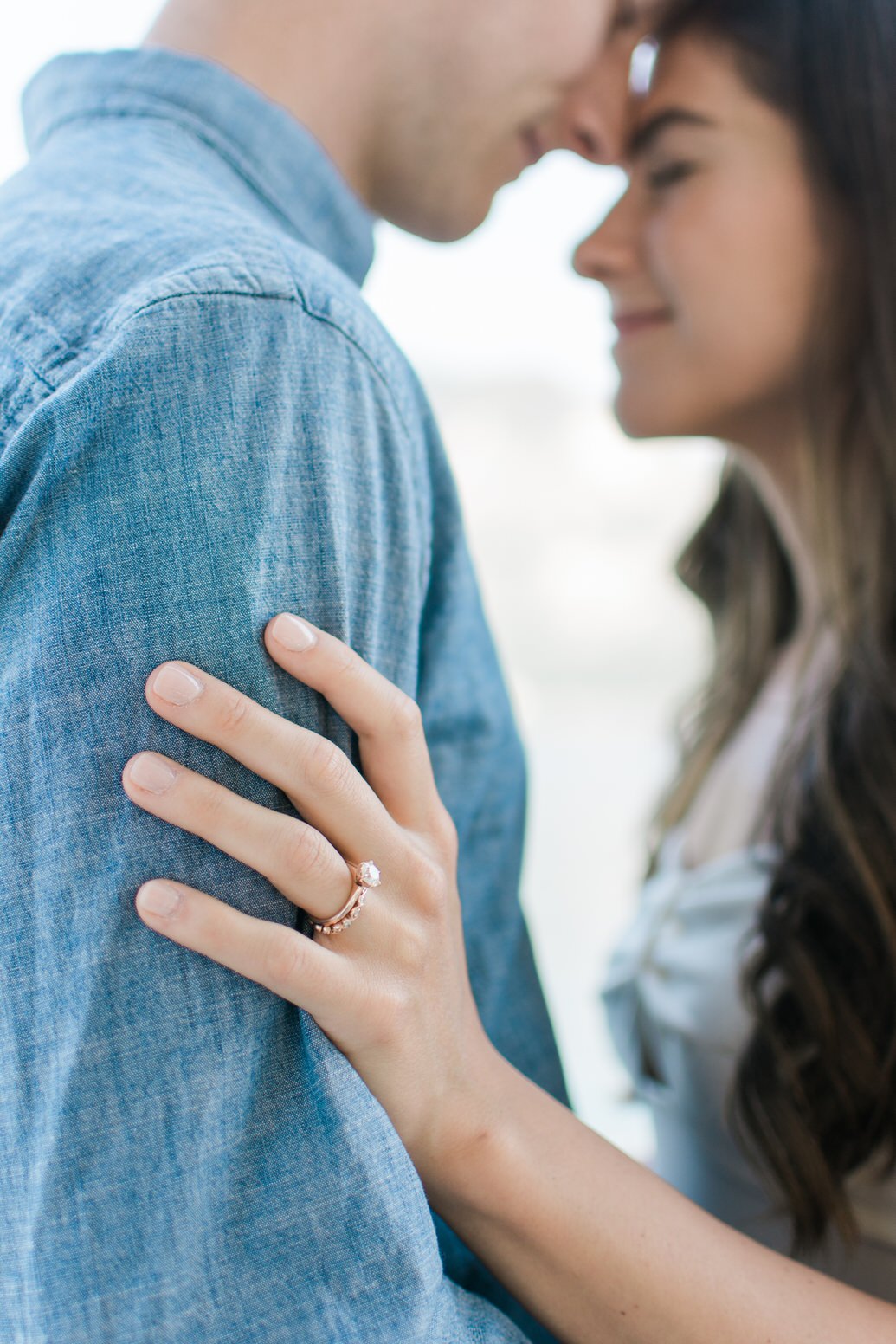Engagement ring portrait Lake Como
