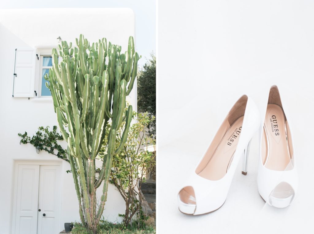 Wedding shoes and giant cacti in Greece