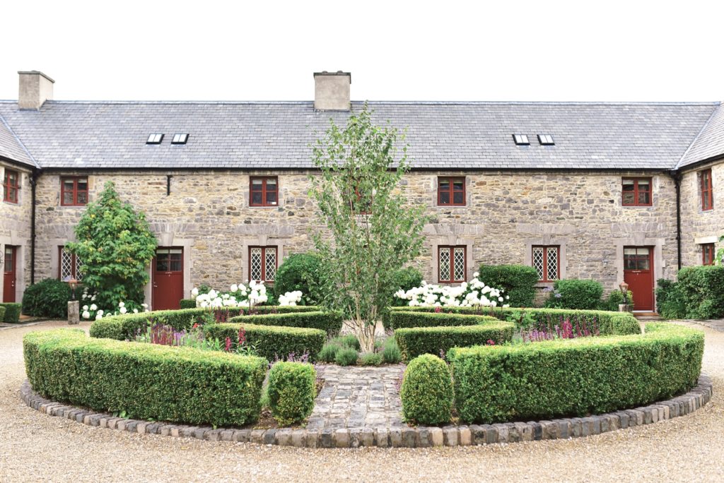 Guest cottages in the Courtyard at Clonabreany House.