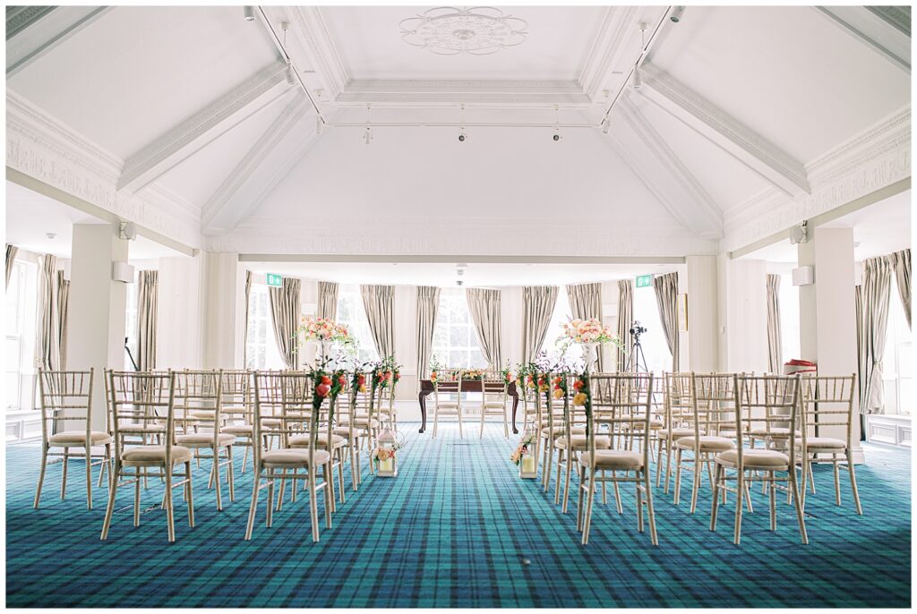 The Tara Suite for indoor wedding ceremonies at the K Club.